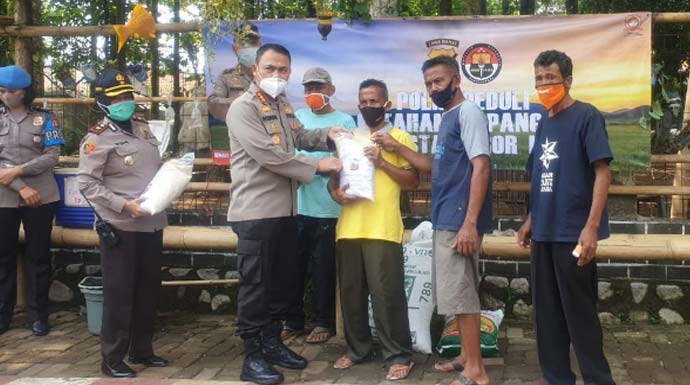 Polri Peduli Ketahanan Pangan Polresta Bogor Kota Dukung Program